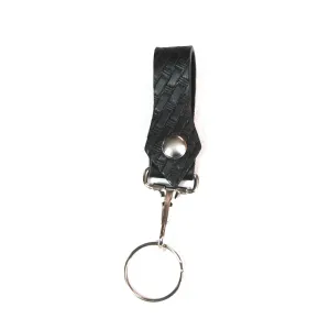 K06BK  Small Key Fob- Basketweave