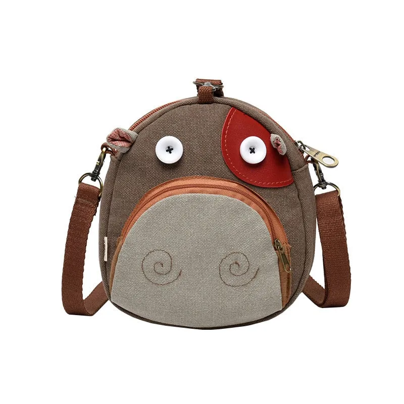 Kawaii Canvas Cartoon Crossbody Bag