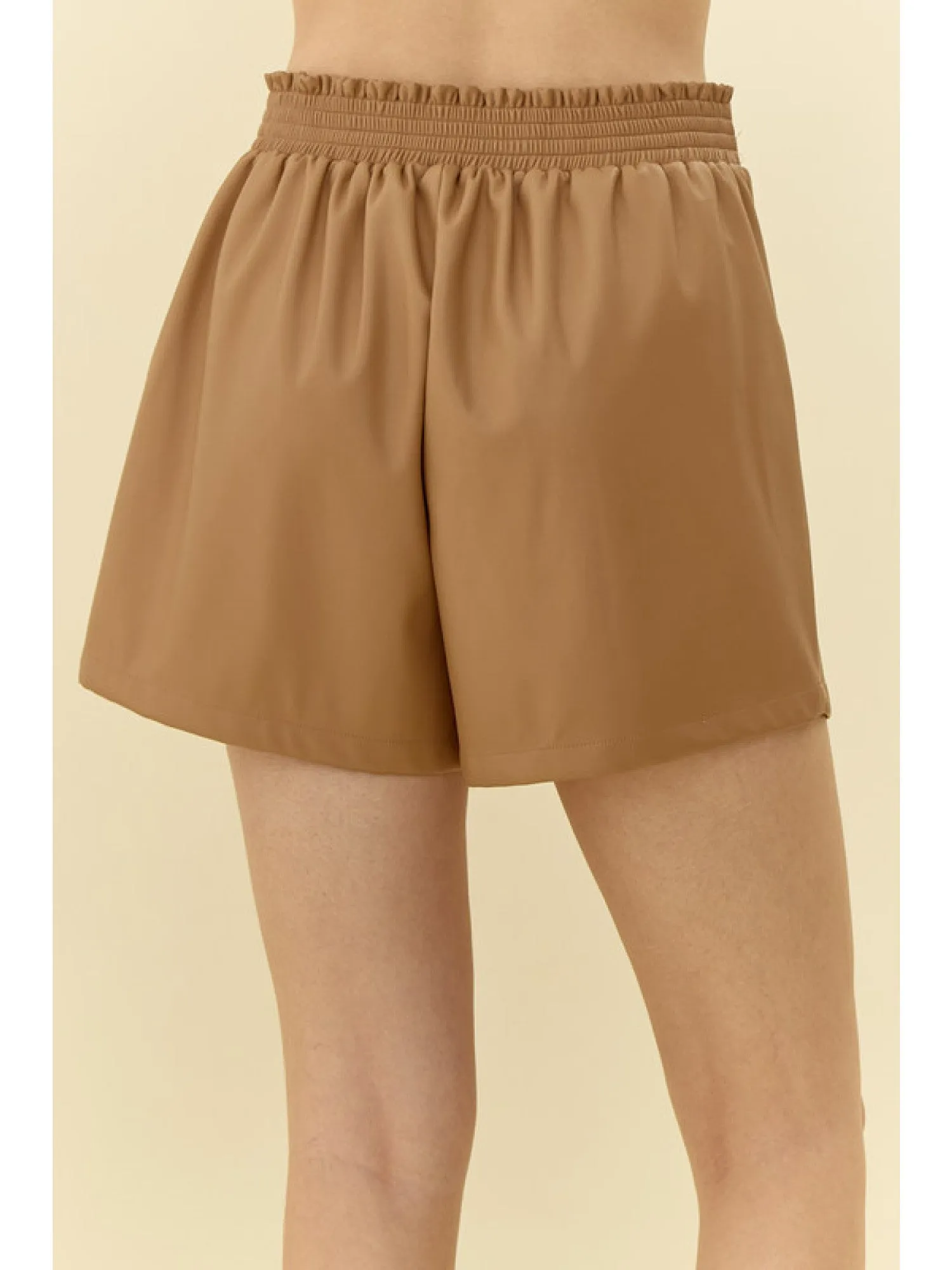 Kia Faux Leather Shorts