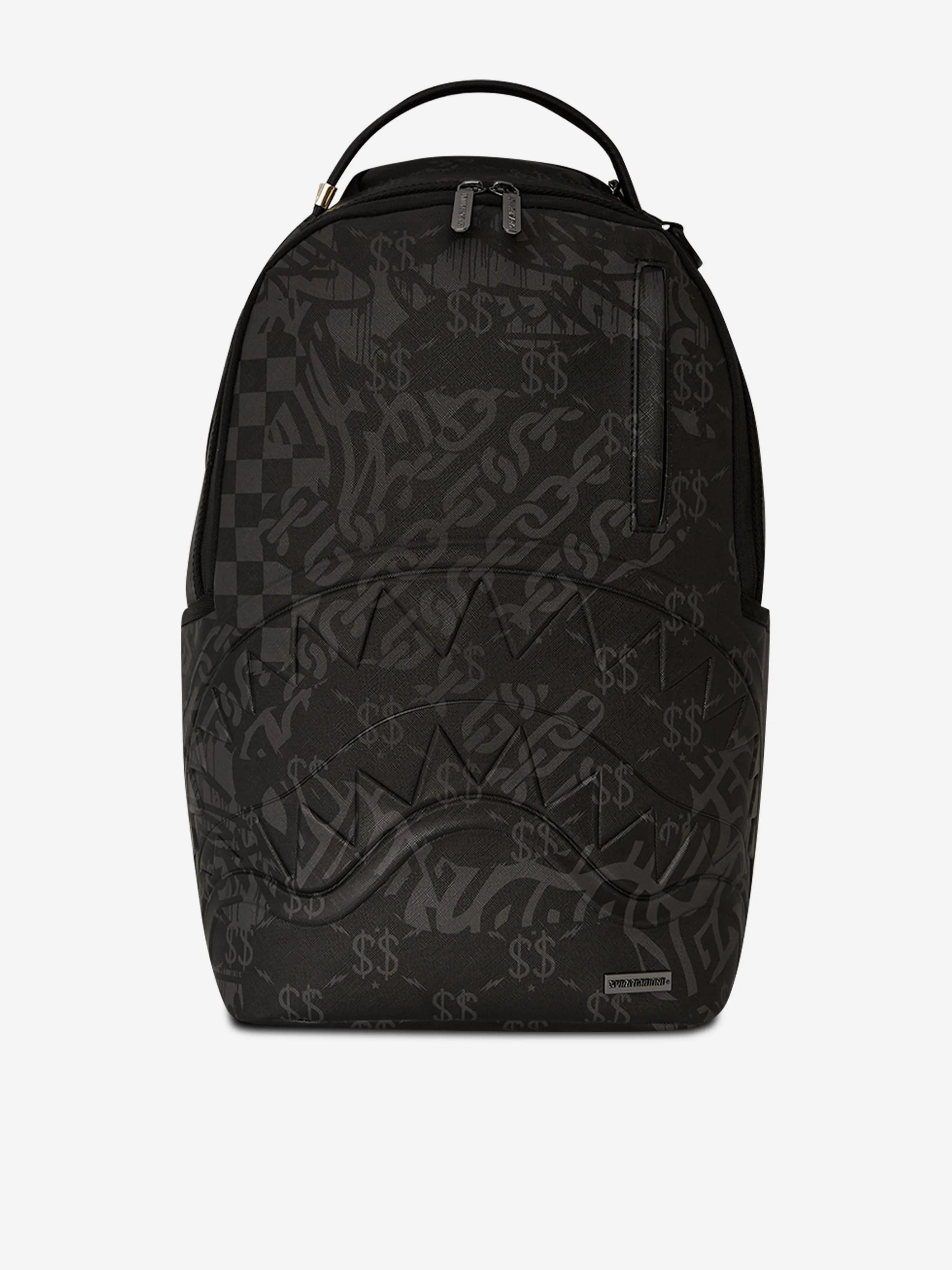 Kids 3AM Check Backpack in Black (46cm)