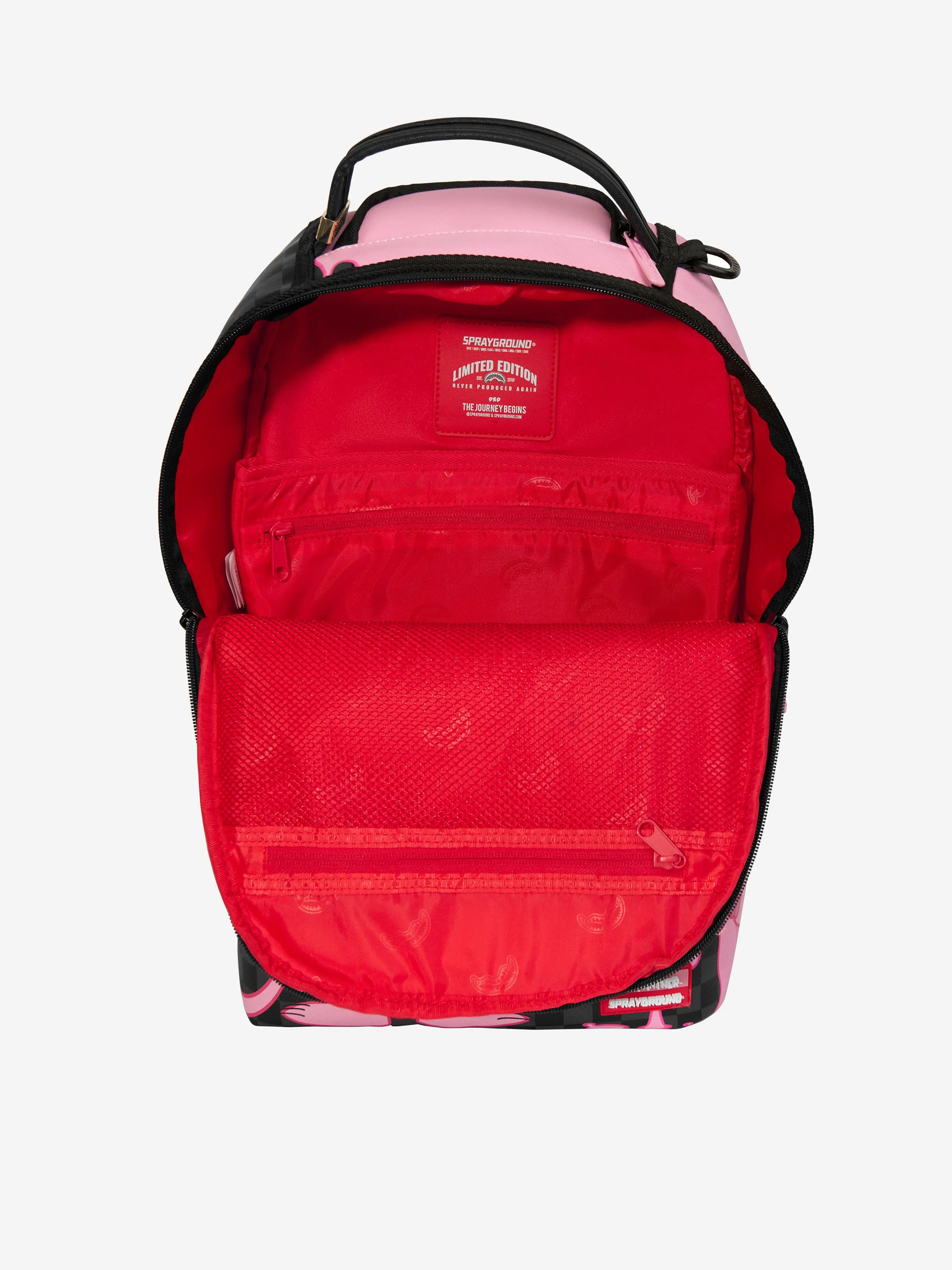 Kids Pink Panther Half Painted Backpack in Pink (46cm)