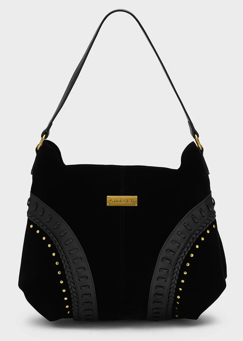 Killstar Magictwill Mushroom Velvet Bag Black