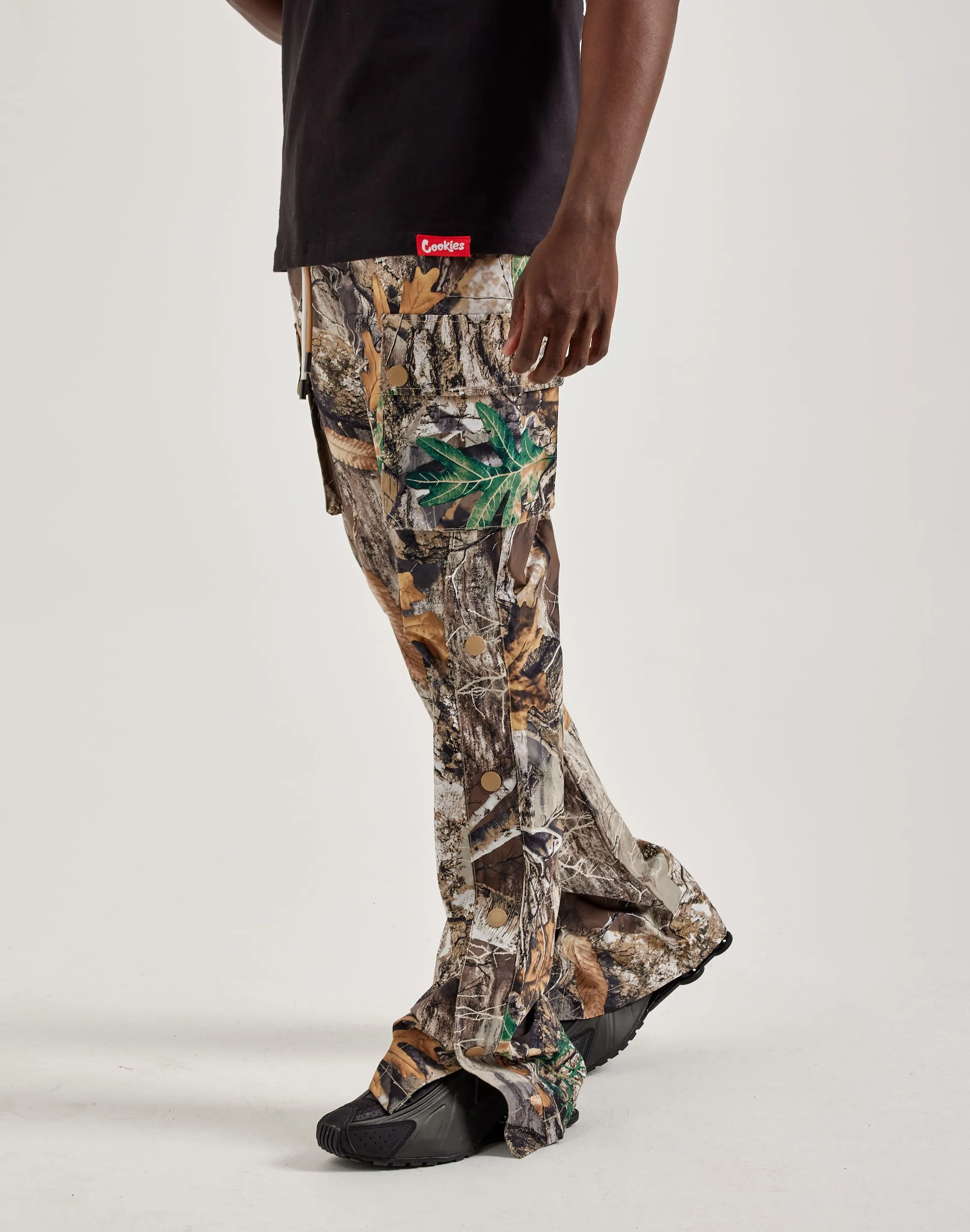 Kloud 9 Nylon Flare Cargo Pants