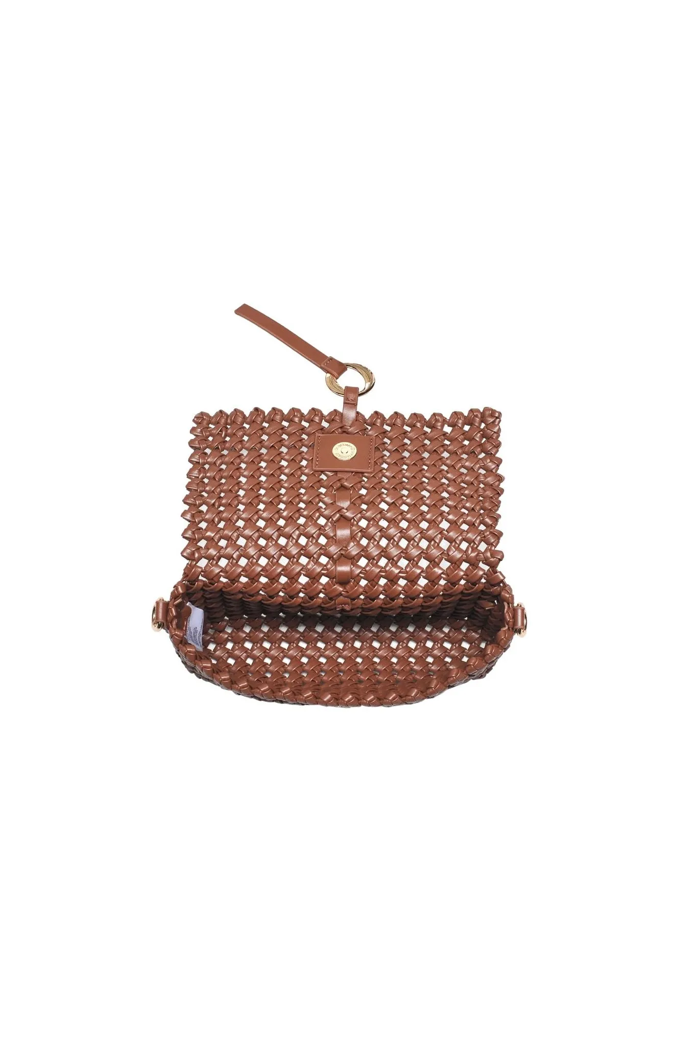 Knot Woven Crossbody in Café