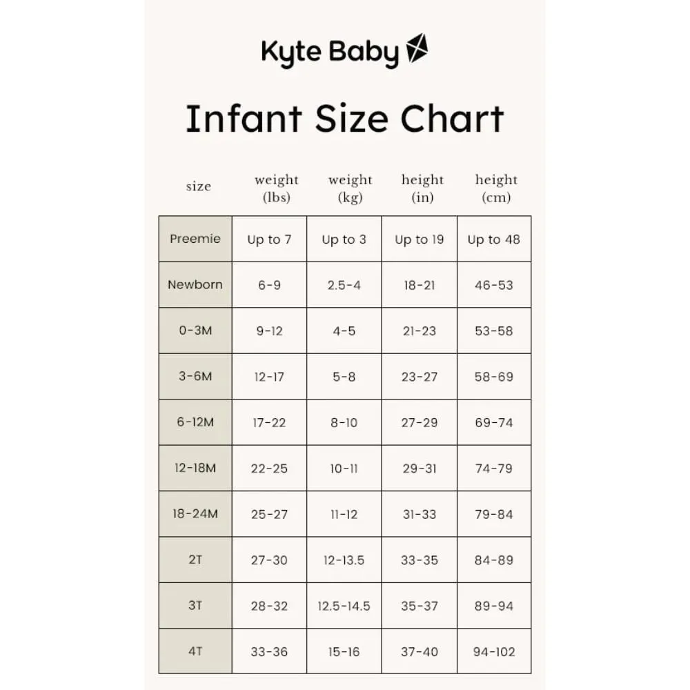 Kyte Baby Ribbed Zippered Footie - Oat