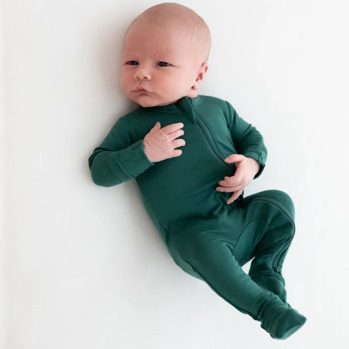 Kyte Baby Zippered Footie in Emerald
