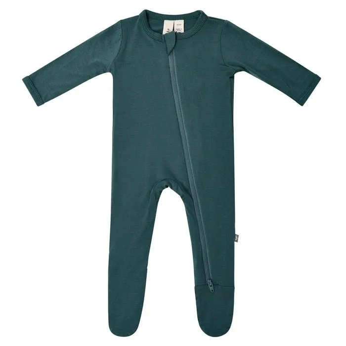 Kyte Baby Zippered Footie in Emerald