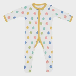Kyte Zippered Footie in Spring Egg