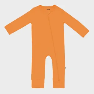 Kyte Zippered Romper in Tangerine