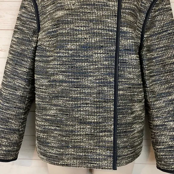 Lafayette 148 Sz L Tweed 2 Button Blazer Jacket