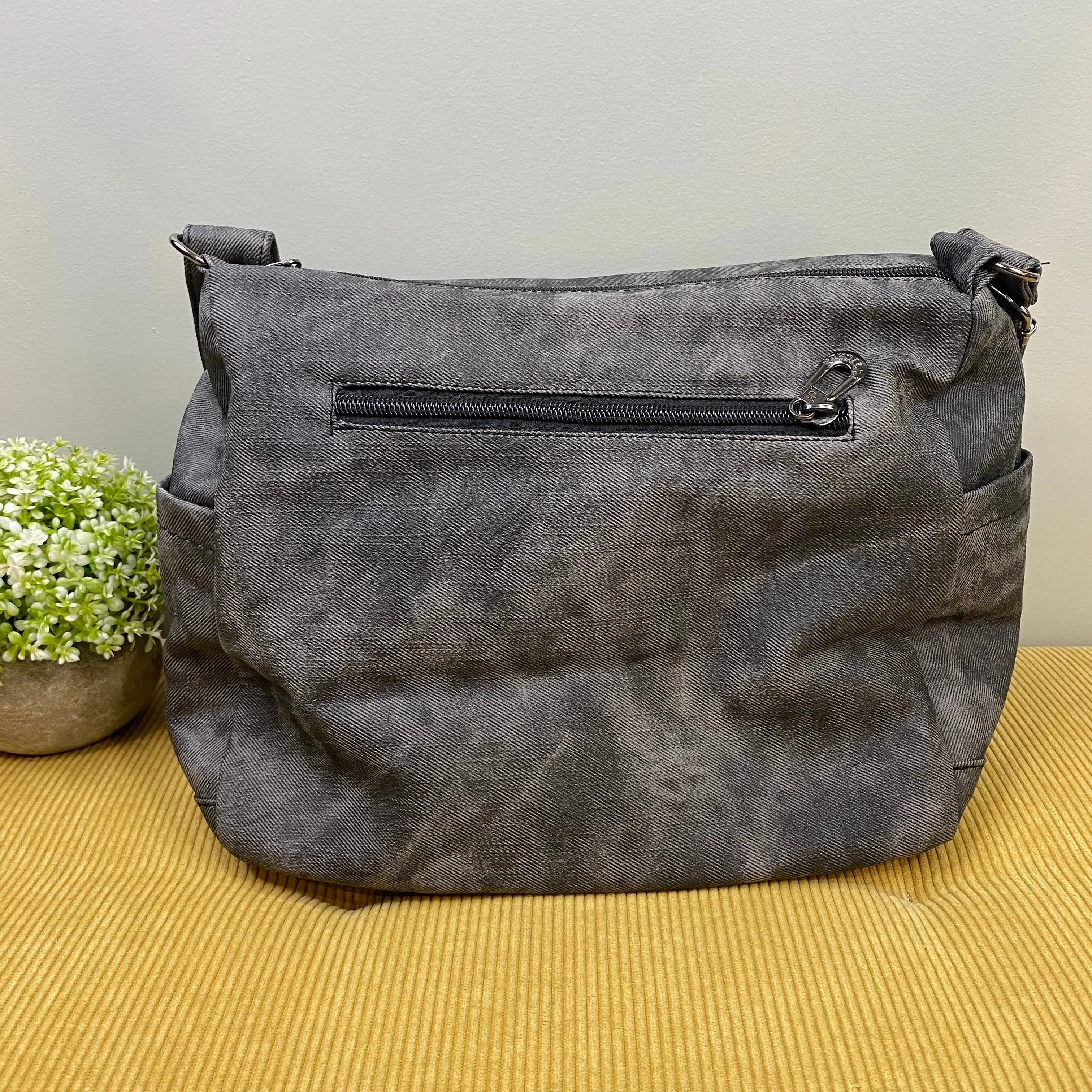 Laura Purse - Denim Suede