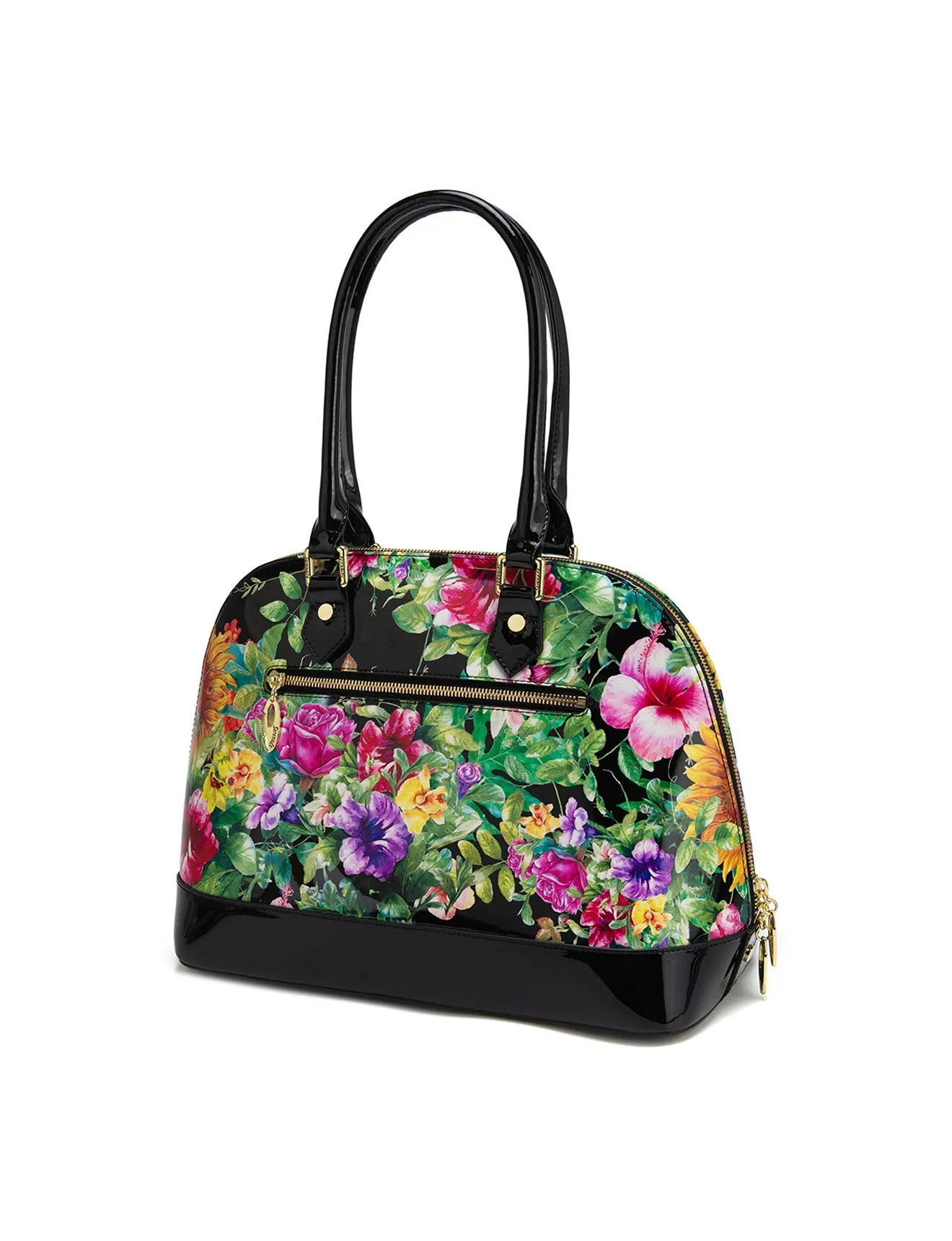 LAUREN  PATENT LEATHER DOME BAG- SF8-6801- SALE