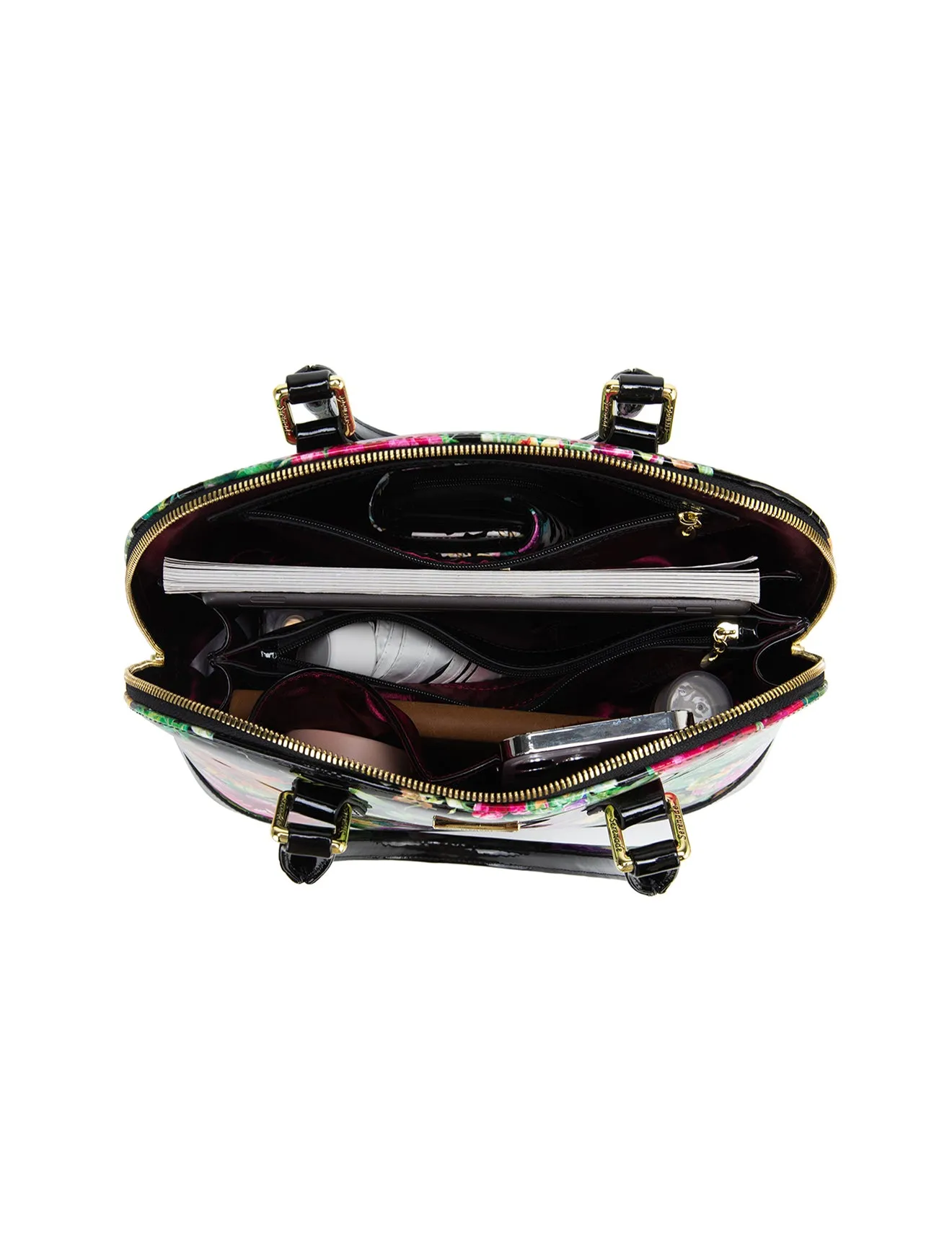 LAUREN  PATENT LEATHER DOME BAG- SF8-6801- SALE