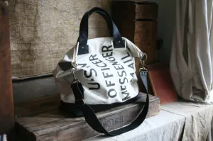 Leather Bottomed WWII era Weekend Bag - SOLD