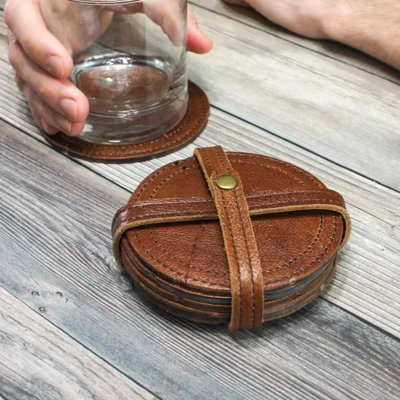 Leather Coasters / Whiskey