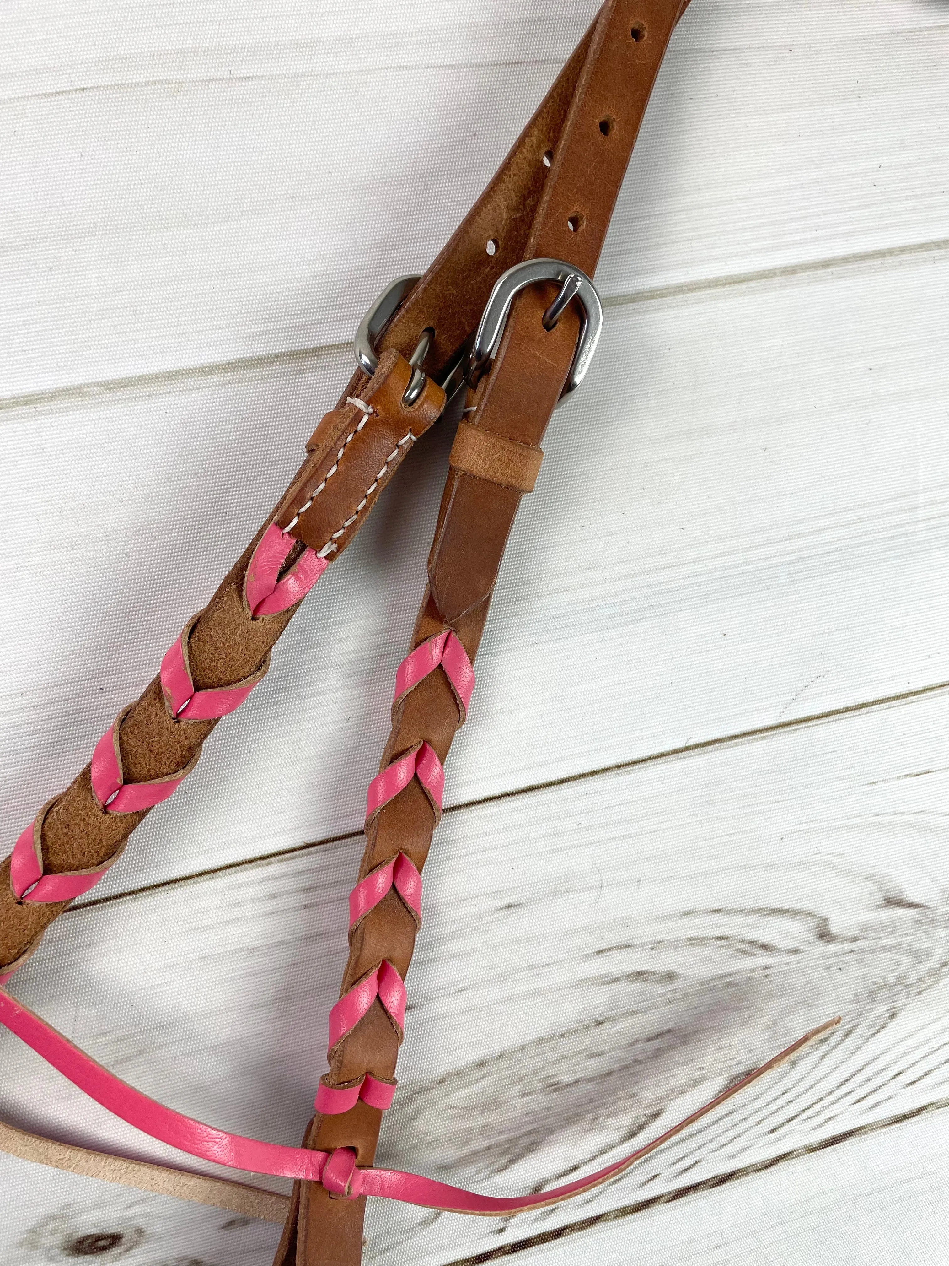 Leather Laced One Ear Headstall