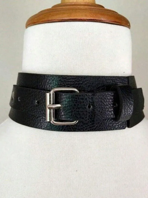 Leather Neck Harness Choker Necklace