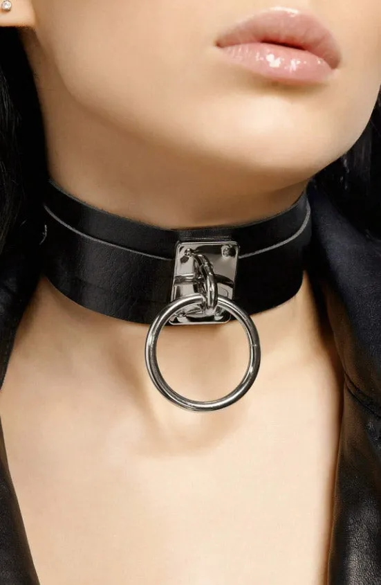 Leather Neck Harness Choker Necklace