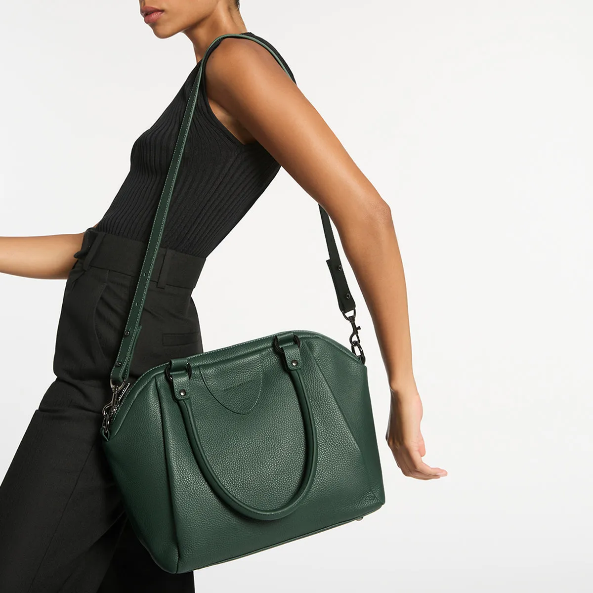 Leather Strap Medium - Green