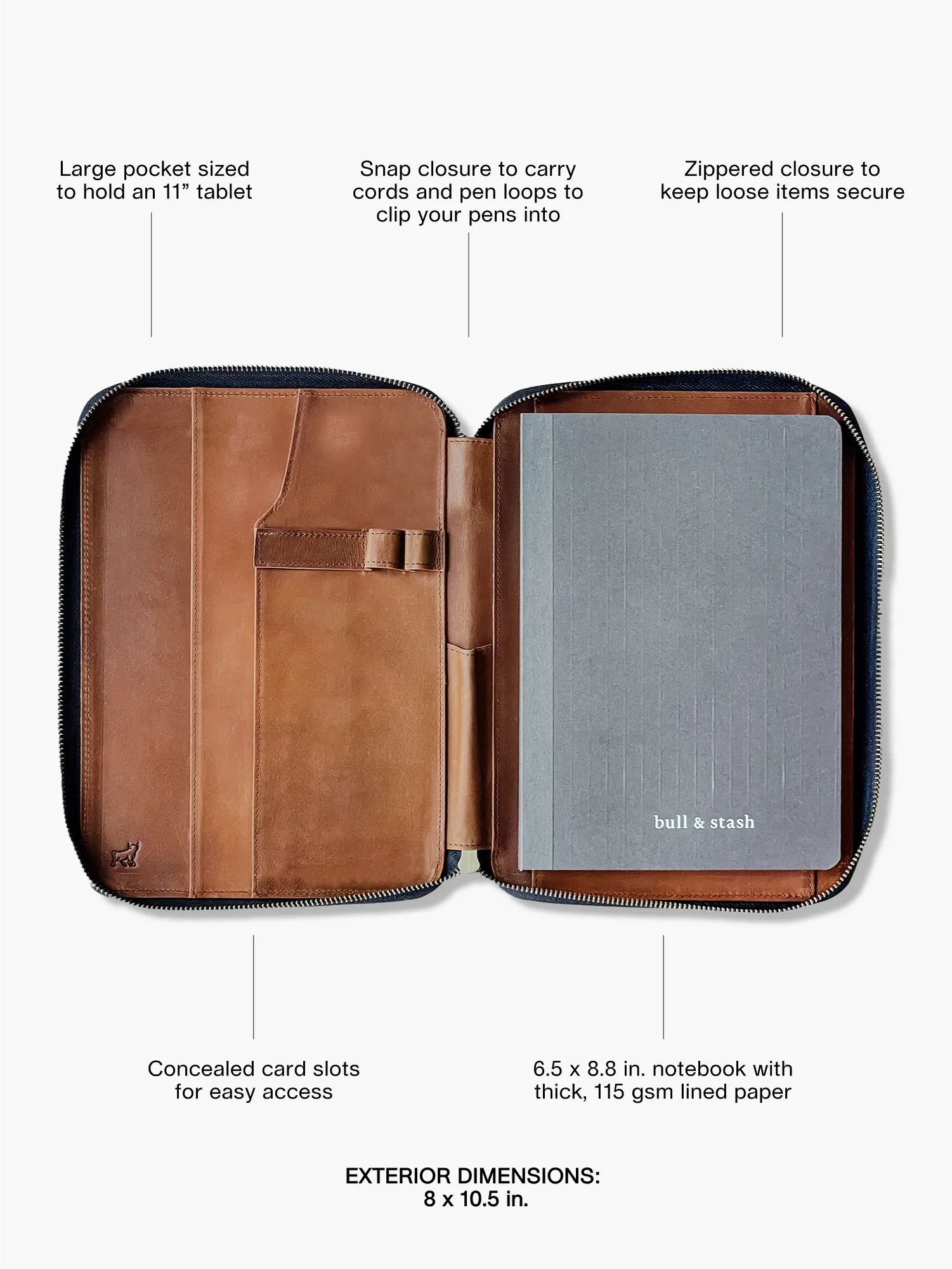 Leonard Notebook   20-Year Portfolio - 11" Tablet