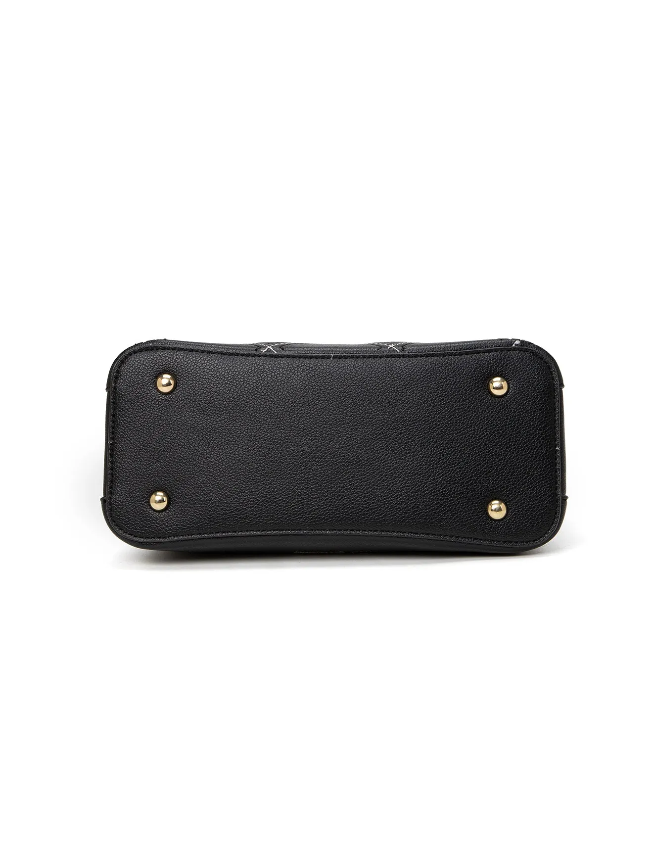 LIV ECO VEGAN TRIPLE COMPARTMENT BAG- XB-2355-BLK-NEW IN