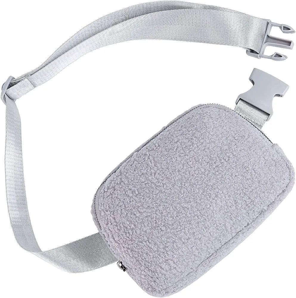 Lola Boucle Sherpa Sling Crossbody Belt Bum Fanny Waist Bag