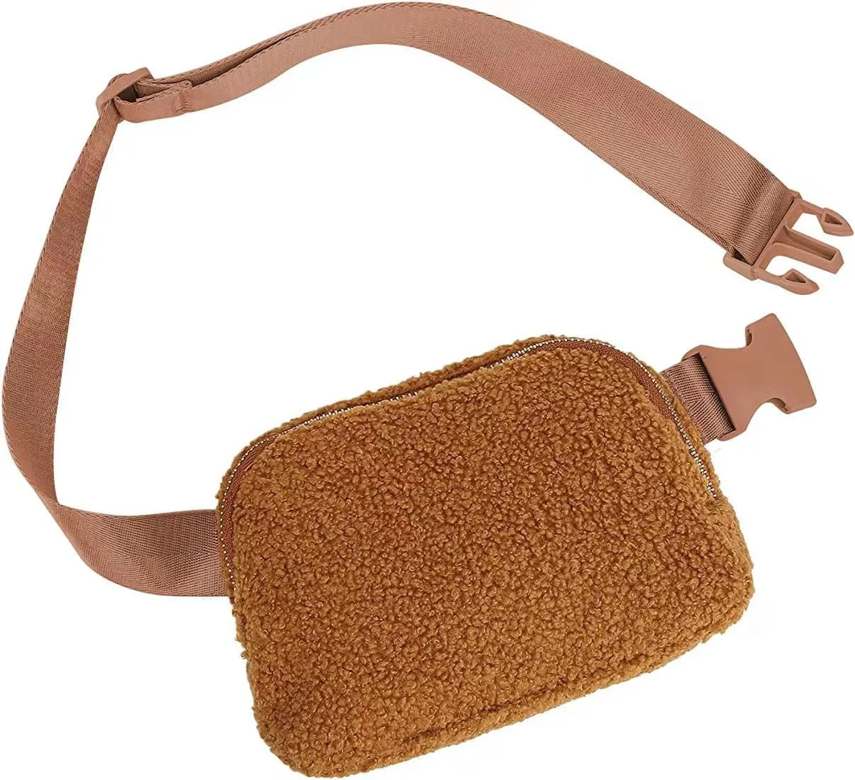 Lola Boucle Sherpa Sling Crossbody Belt Bum Fanny Waist Bag