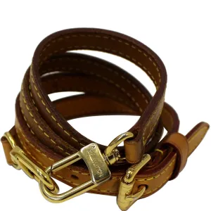 LOUIS VUITTON Adjustable Leather Shoulder Strap Brown