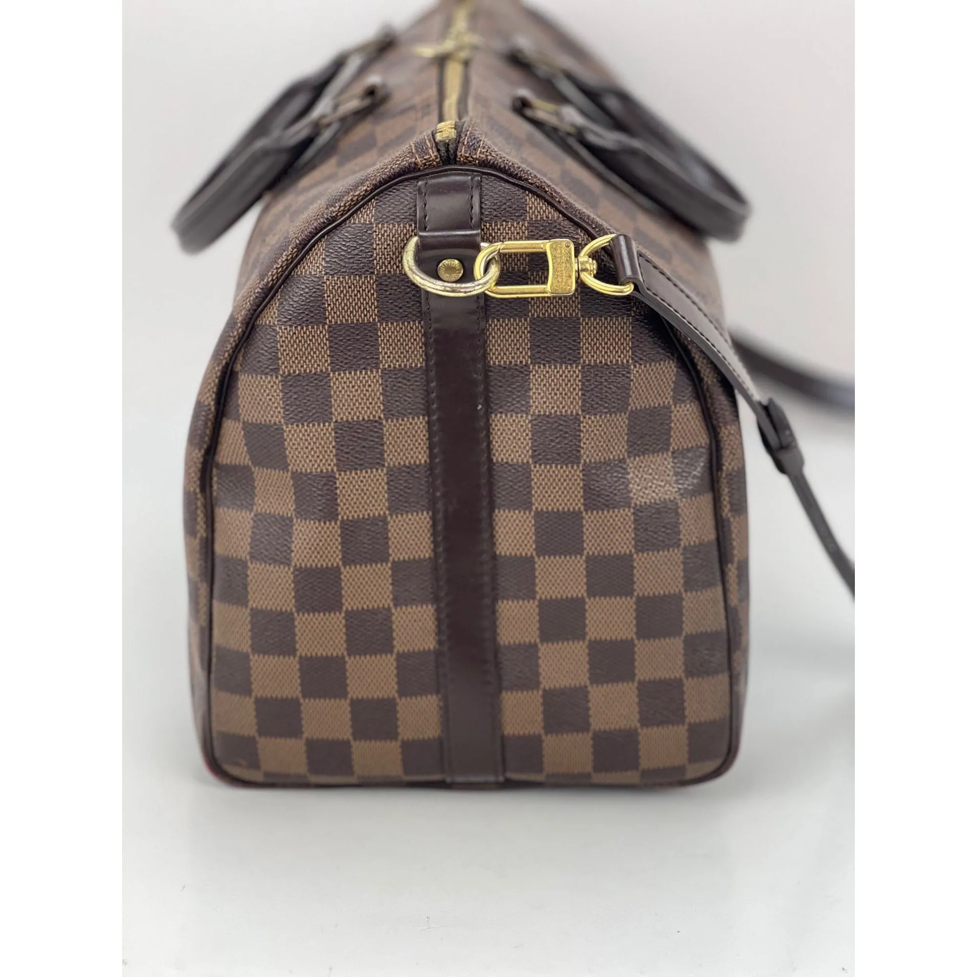 Louis Vuitton Damier Ebene Speedy Bandouliere 35 Shoulder Bag