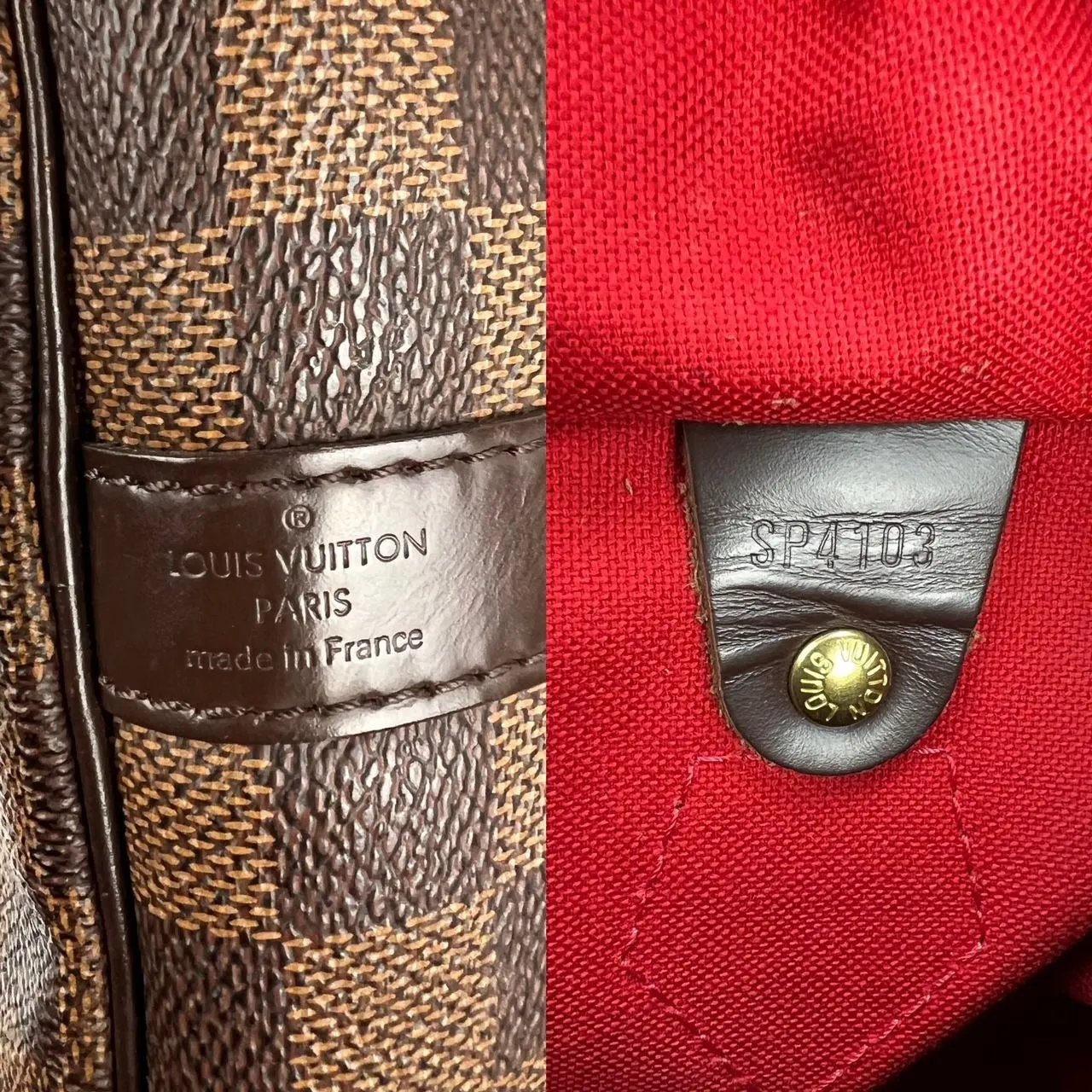 Louis Vuitton Damier Ebene Speedy Bandouliere 35 Shoulder Bag