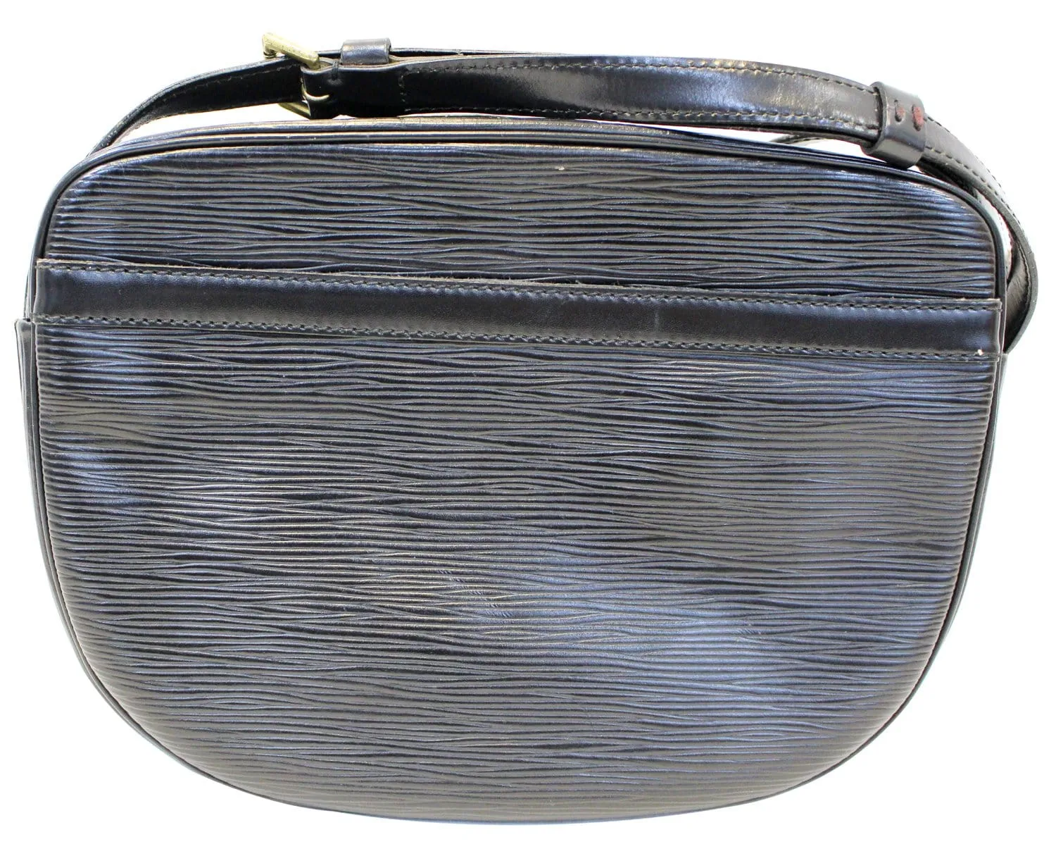 LOUIS VUITTON Epi Leather Black Jeune Fille MM Shoulder Bag