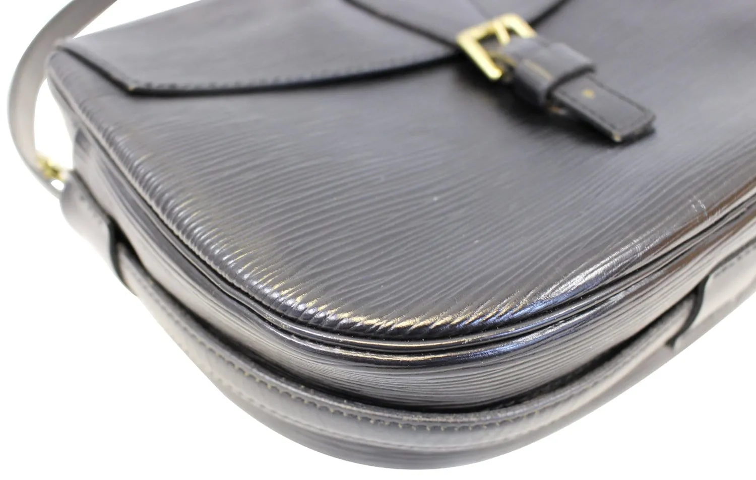 LOUIS VUITTON Epi Leather Black Jeune Fille MM Shoulder Bag