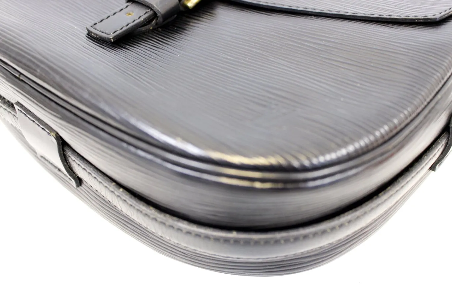 LOUIS VUITTON Epi Leather Black Jeune Fille MM Shoulder Bag