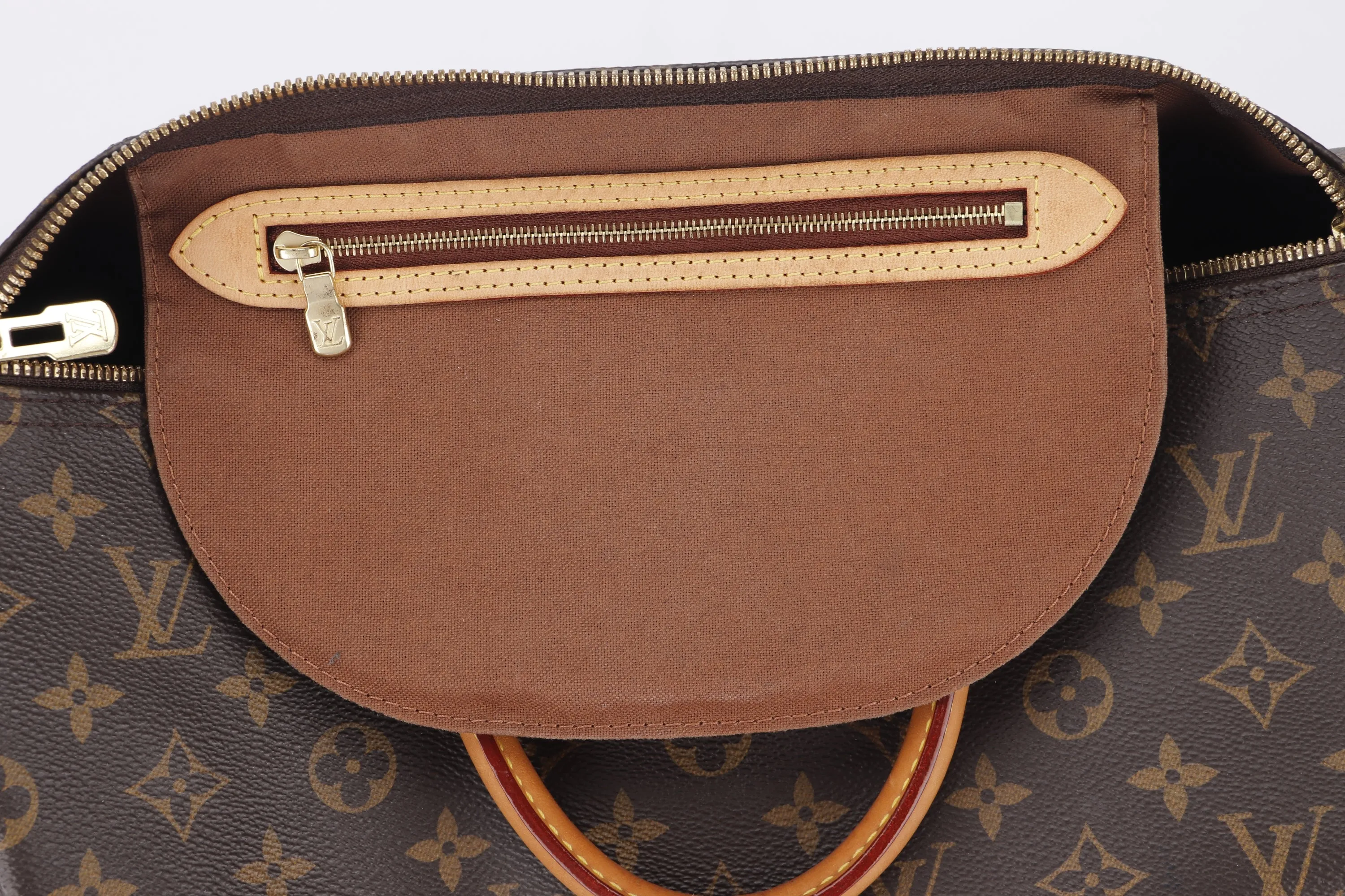 LOUIS VUITTON M40392 SPEEDY BONDOULIERE 35 (RI1176) MONOGRAM CANVAS GOLD HARDWARE, WITH KEYS & LOCK, NO STRAP & DUST COVER