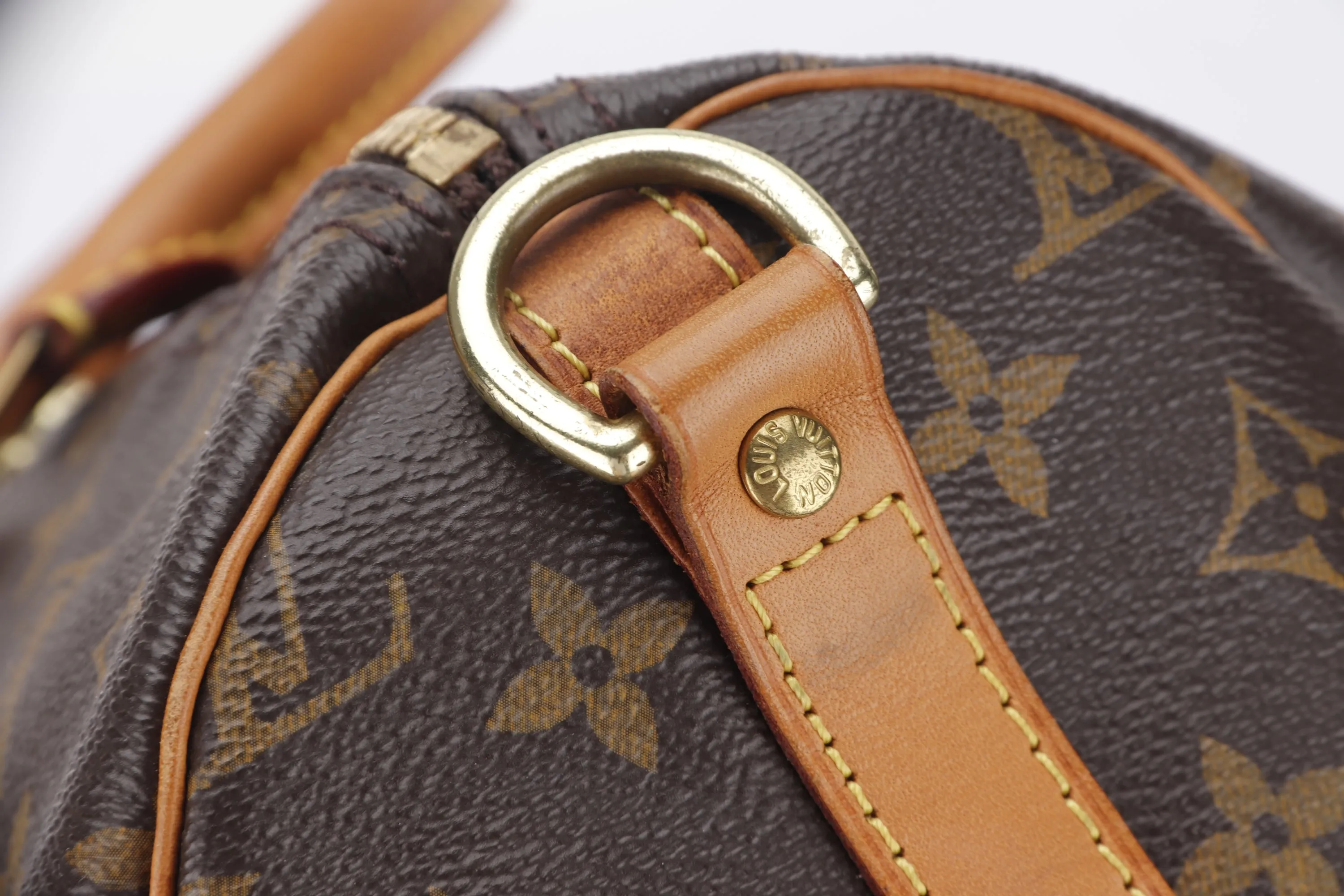 LOUIS VUITTON M40392 SPEEDY BONDOULIERE 35 (RI1176) MONOGRAM CANVAS GOLD HARDWARE, WITH KEYS & LOCK, NO STRAP & DUST COVER