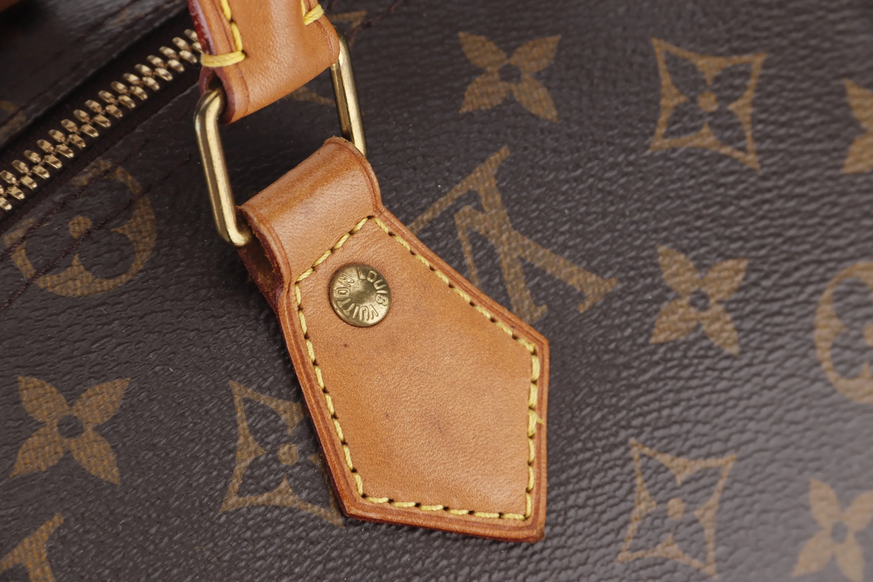 LOUIS VUITTON M40392 SPEEDY BONDOULIERE 35 (RI1176) MONOGRAM CANVAS GOLD HARDWARE, WITH KEYS & LOCK, NO STRAP & DUST COVER