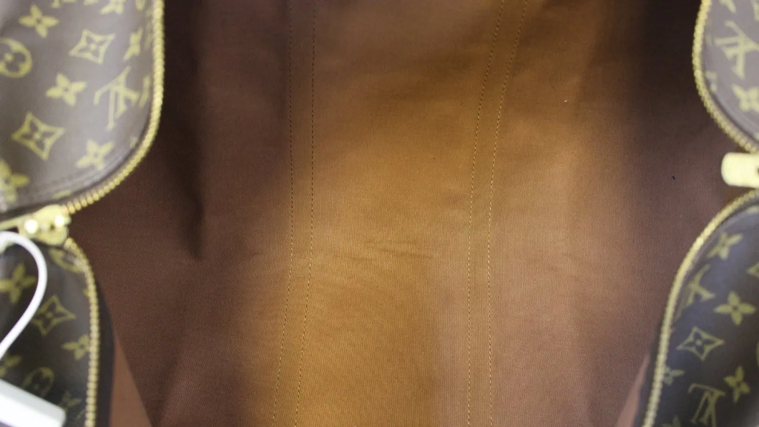 LOUIS VUITTON Monogram Canvas Brown Keepall 60 Bandouliere Travel Bag