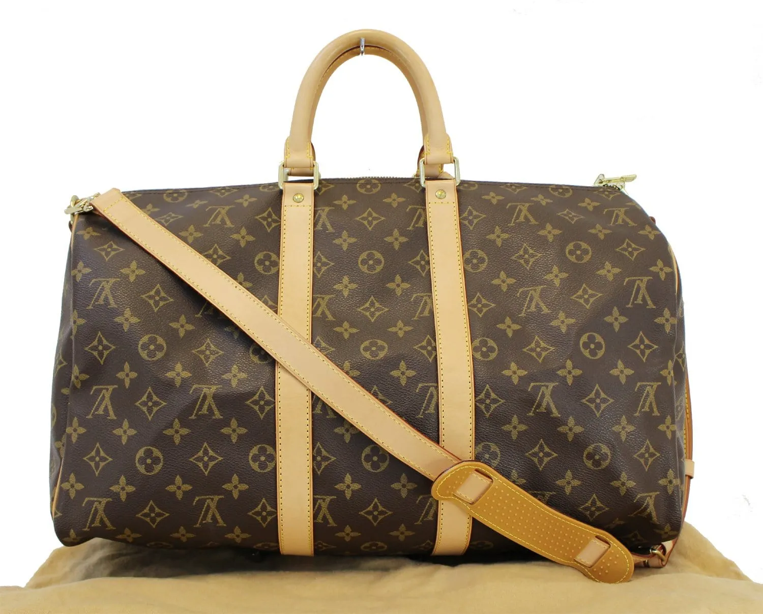 LOUIS VUITTON Monogram Canvas Keepall Bandouliere 45 Bag