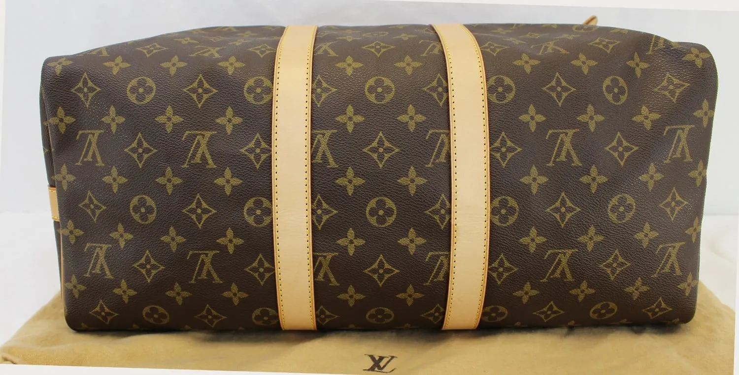 LOUIS VUITTON Monogram Canvas Keepall Bandouliere 45 Bag