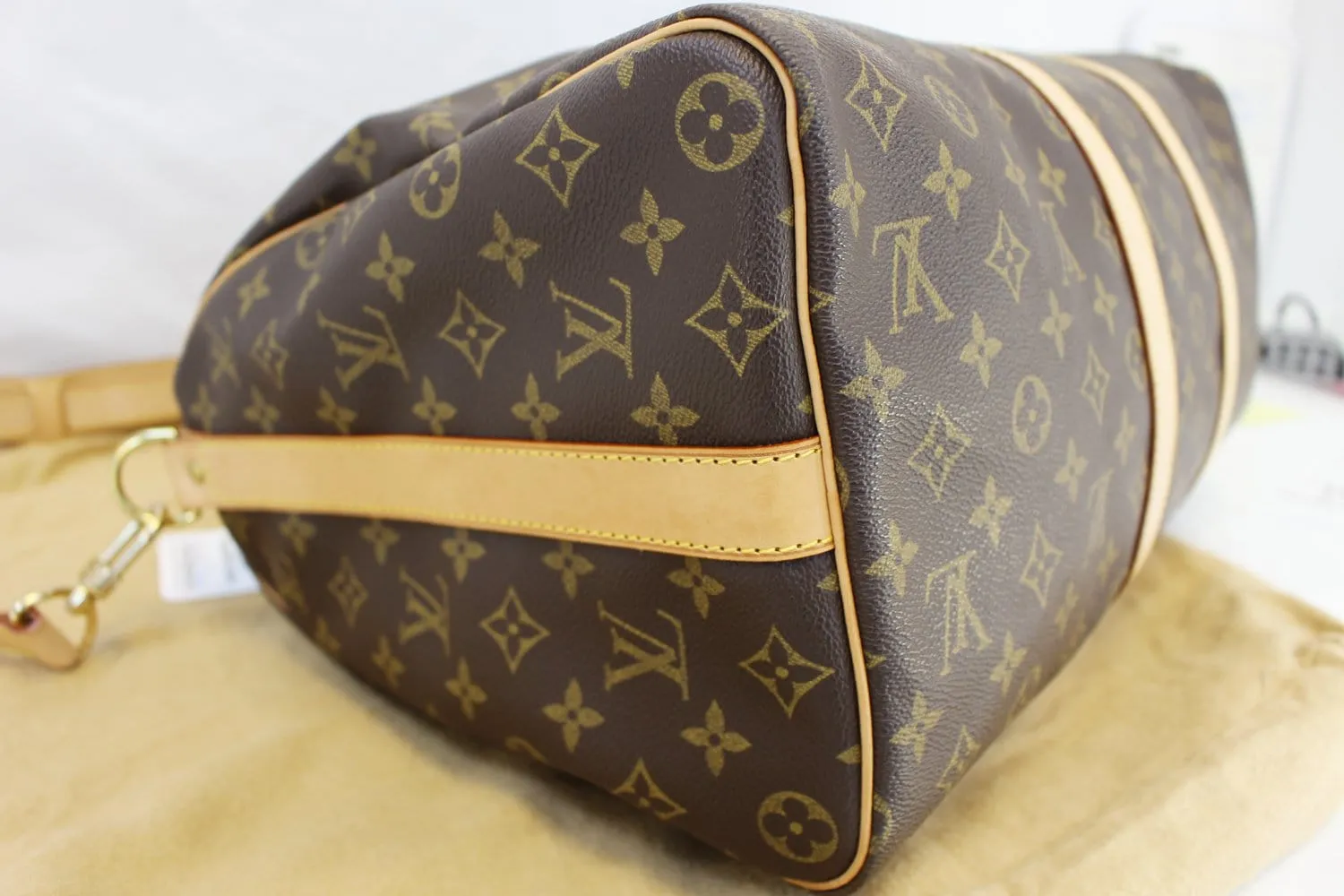 LOUIS VUITTON Monogram Canvas Keepall Bandouliere 45 Bag