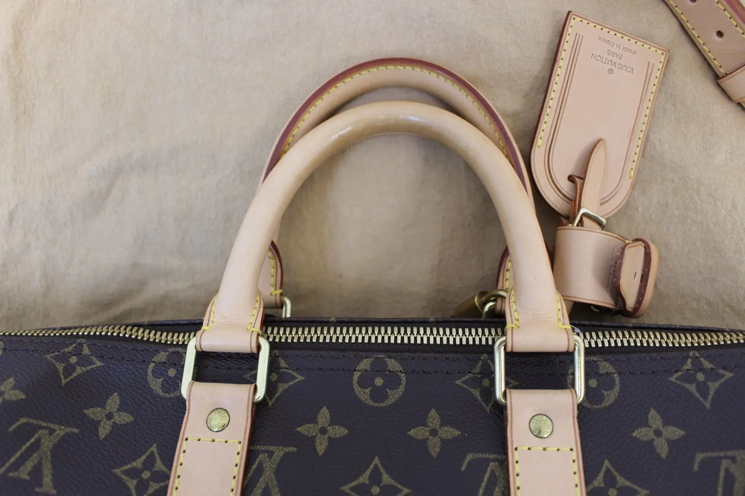 LOUIS VUITTON Monogram Canvas Keepall Bandouliere 45 Bag