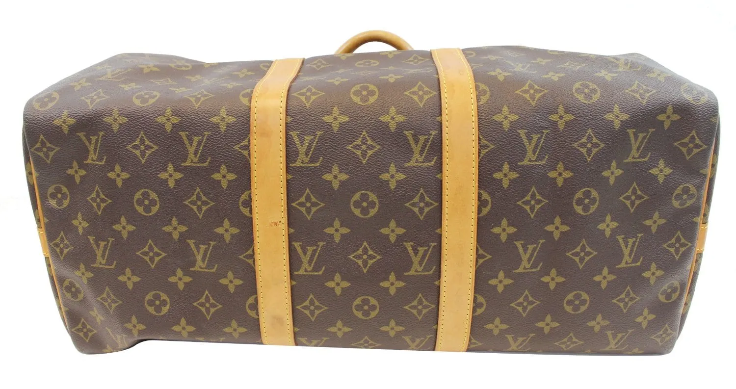 LOUIS VUITTON Monogram Canvas Keepall Bandouliere 50 Bag
