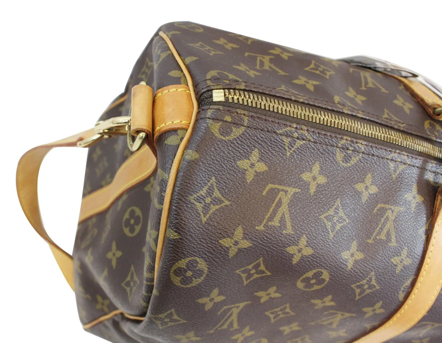 LOUIS VUITTON Monogram Canvas Keepall Bandouliere 50 Bag