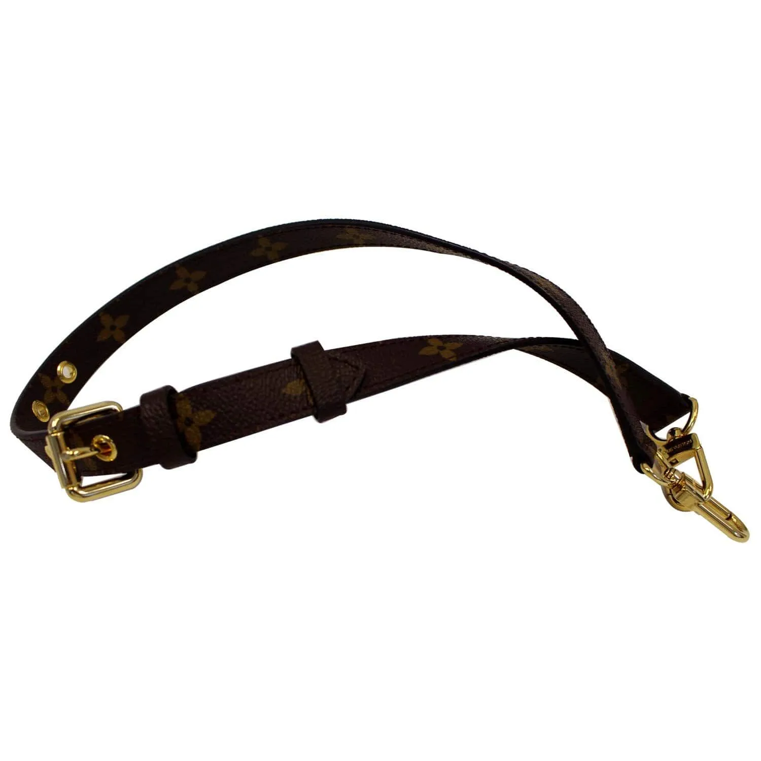 LOUIS VUITTON Monogram Canvas Shoulder Strap Brown for Metis