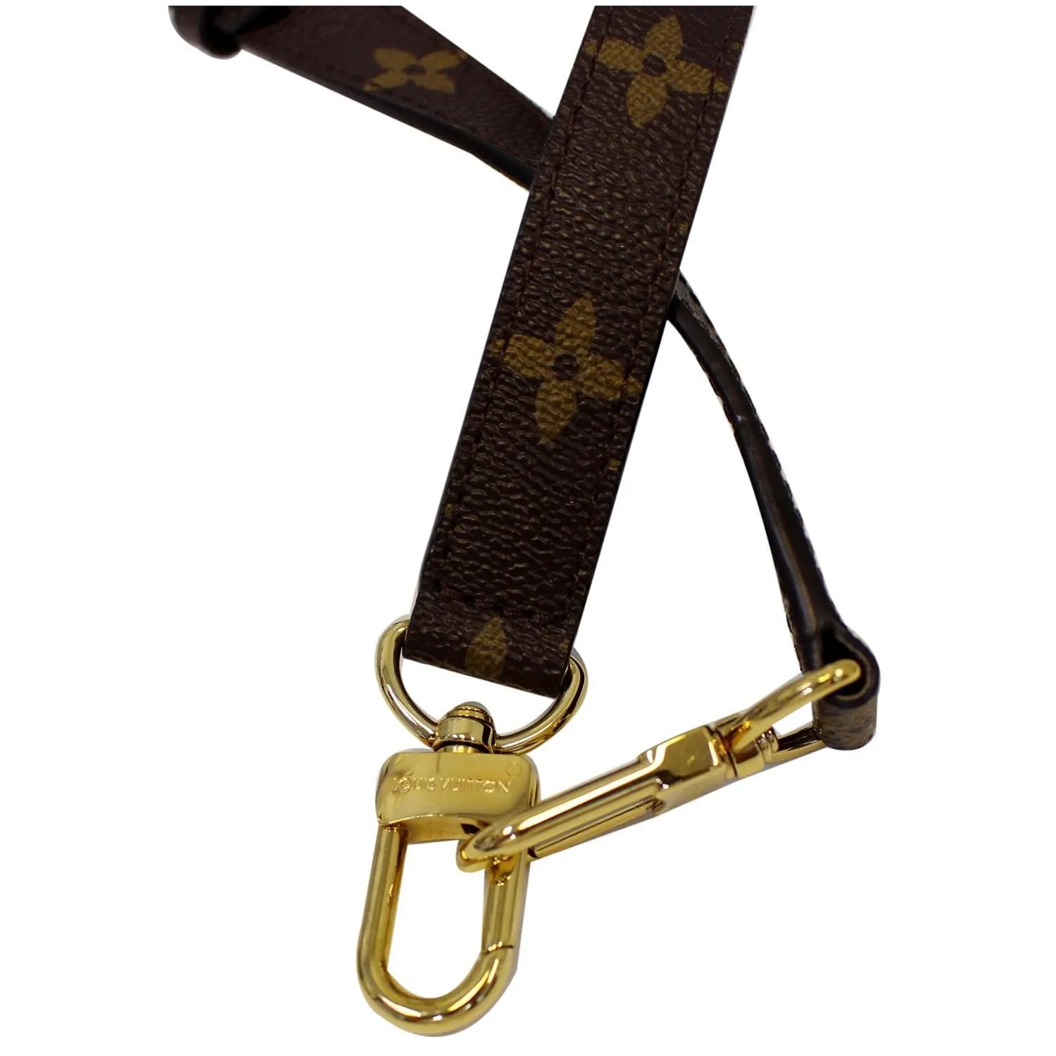 LOUIS VUITTON Monogram Canvas Shoulder Strap Brown for Metis