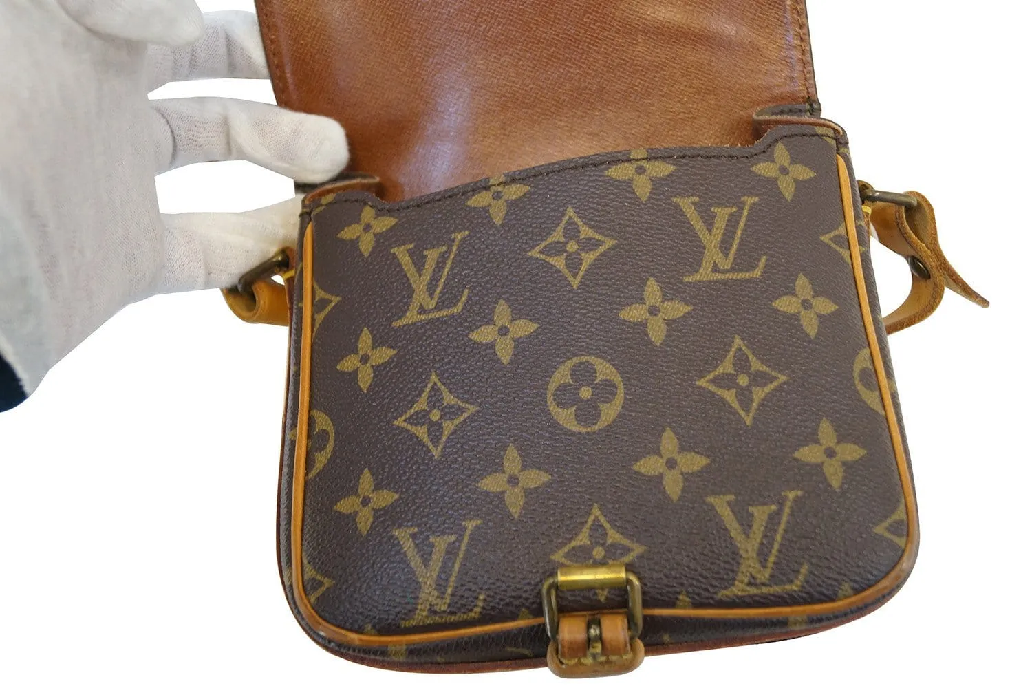 LOUIS VUITTON Monogram Cartouchiere Mini Shoulder Bag