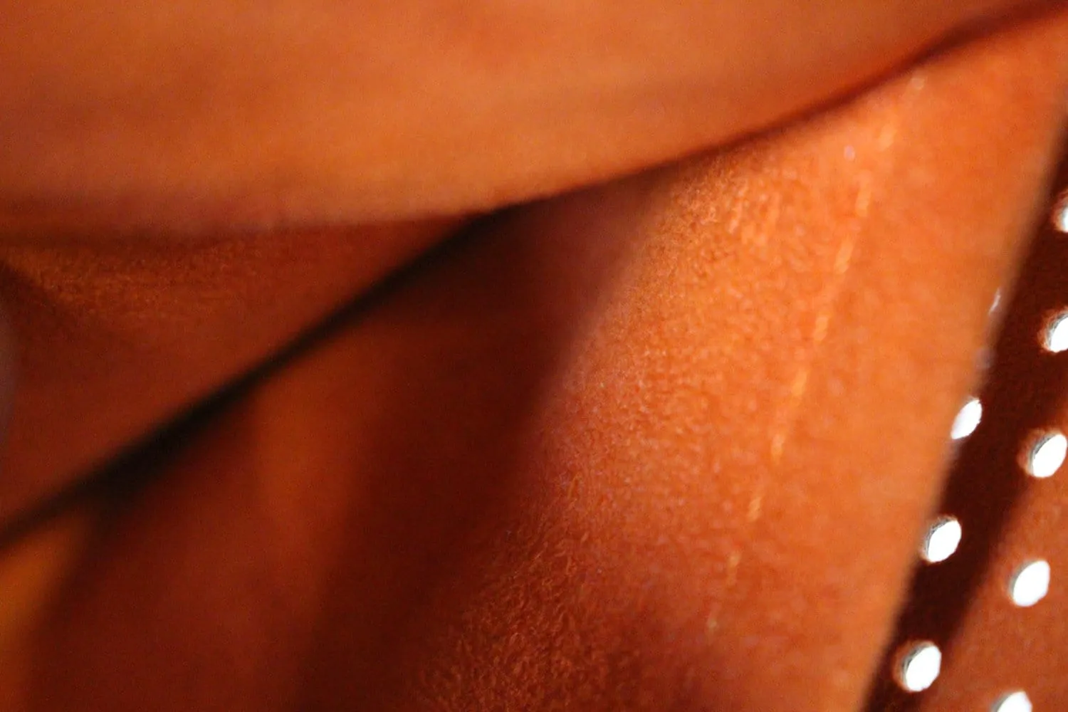 LOUIS VUITTON Orange Monogram Perforated Musette Bag