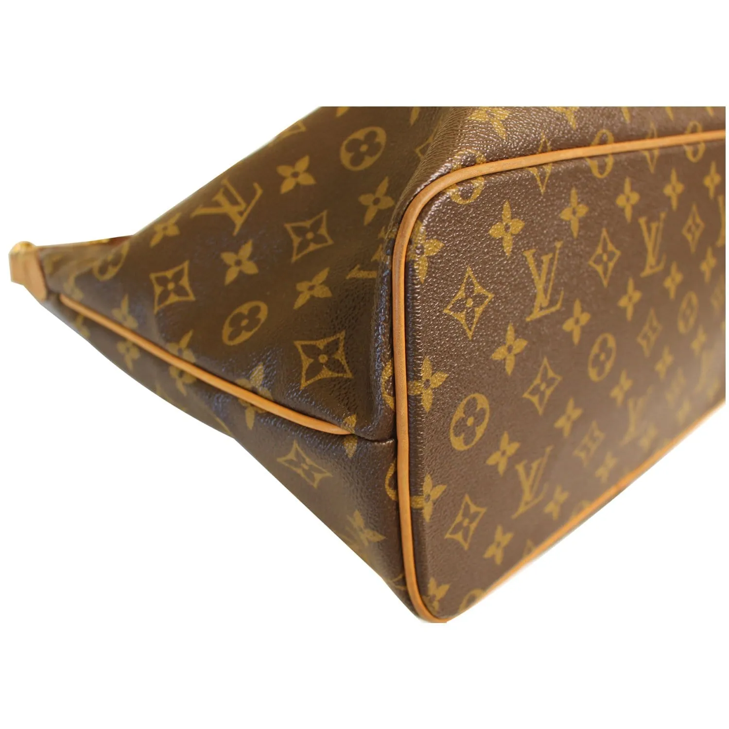 LOUIS VUITTON Palermo PM Monogram Canvas Shoulder Bag Brown