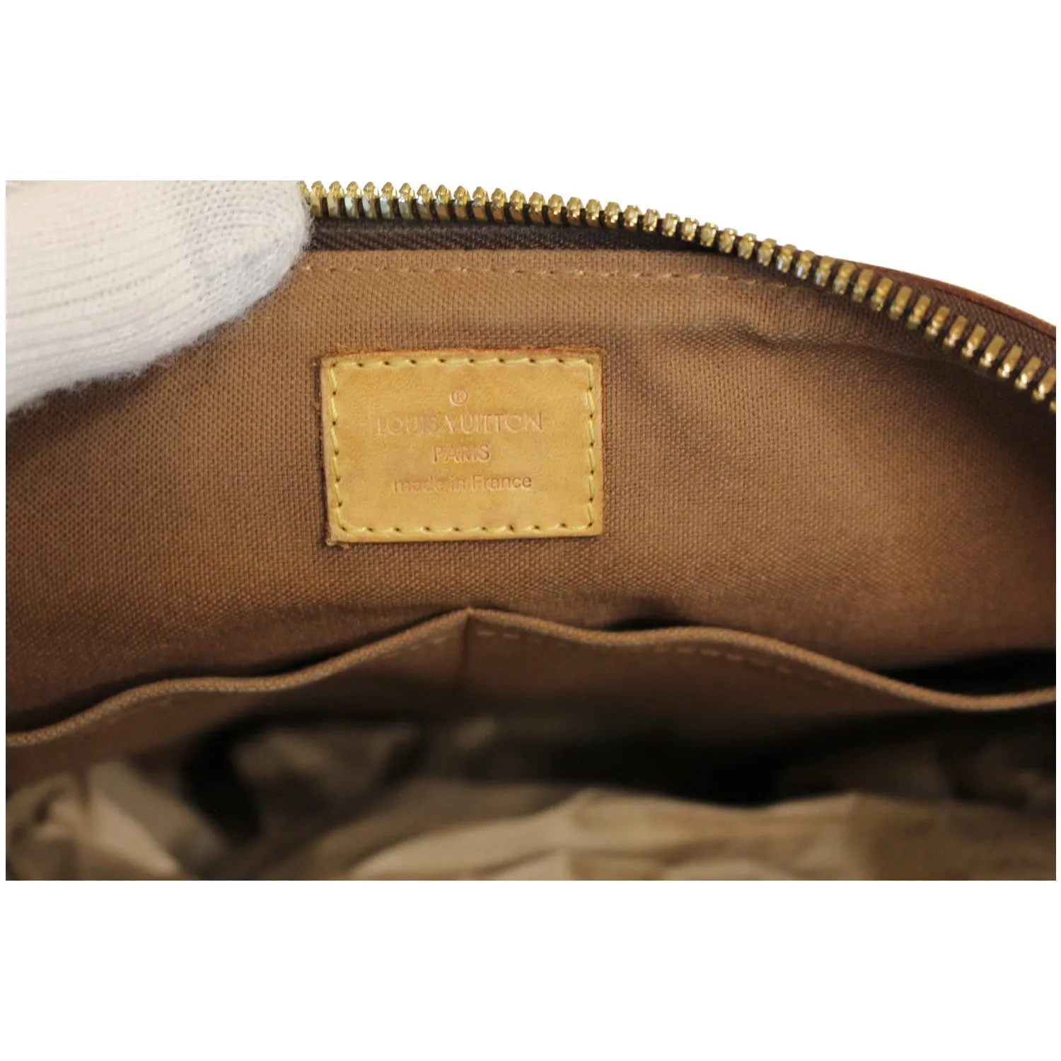 LOUIS VUITTON Palermo PM Monogram Canvas Shoulder Bag Brown