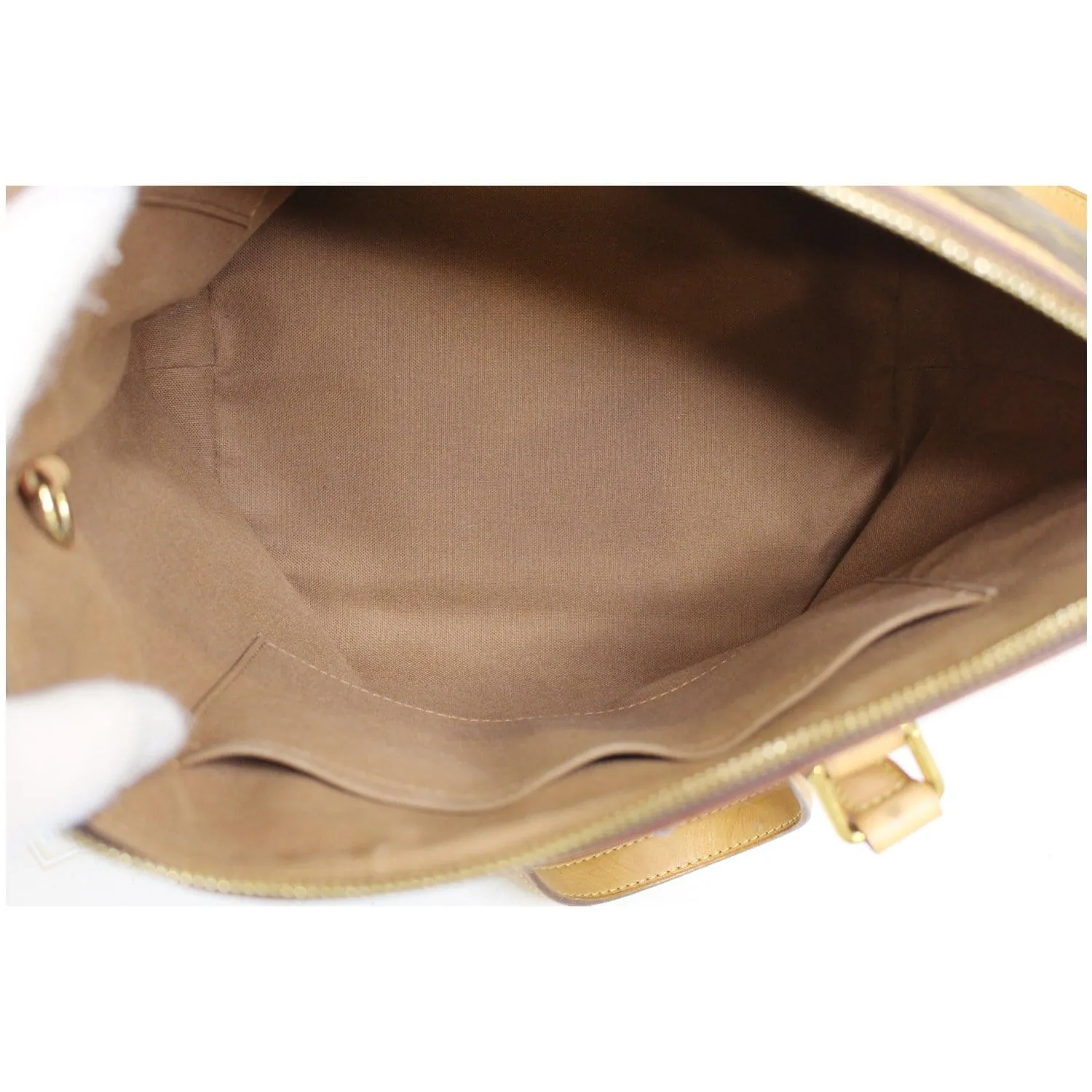 LOUIS VUITTON Palermo PM Monogram Canvas Shoulder Bag Brown